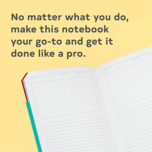 Go-To Notebook With Mohawk Paper, Slate Grey Dotted (Simple Dotted Page Notebook, Lay Flat Productivity Journal) #TOP3