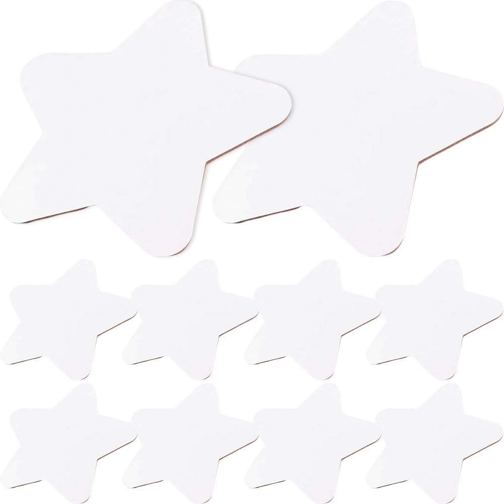 COHEALI 10Pcs Star Shaped Oil Painting Boards 5.90X5.90In Multi-Function Canvas Boards for Acrylic and Oil Painting Artist Drawing Panels