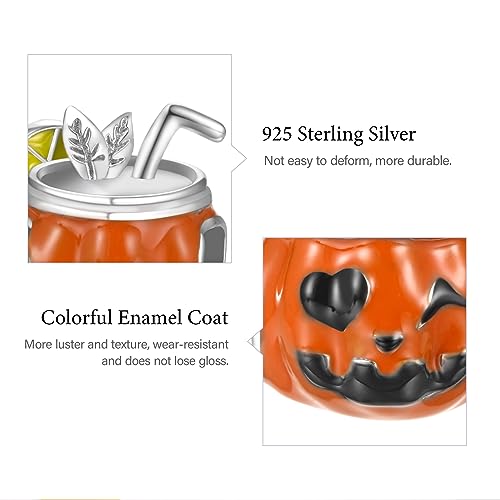 Image of GNOCE Halloween Charm Bracelet Fit Pandora Beads for Women Gift