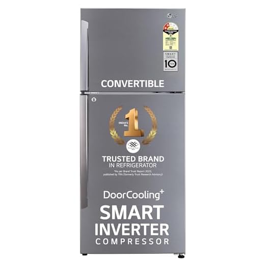 LG 437 L 2 Star Frost-Free Smart Inverter Double Door Refrigerator (GL-T432APZY, Shiny Steel, Convertible with Door Cooling+)- 2022 Model