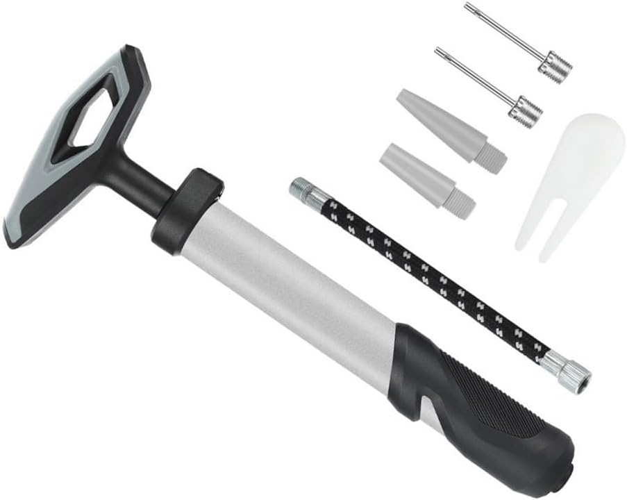 Air Pumps Inflator with Needle Nozzle Extension Hoses Hand Pumps for Exercise Sports Ball, Basketball, Swim Inflatables