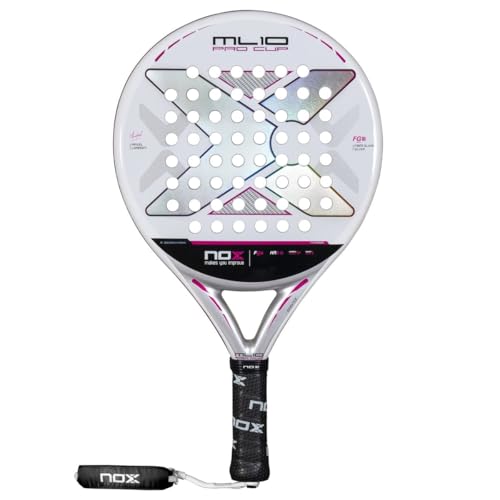 Padel Racket ML10 Pro Cup Silver by Miguel Lamperti 2025 | Lightweight Pala Padel | Carbon Frame & HR3 Core | Enhanced Spin & Control | Racket for Adults