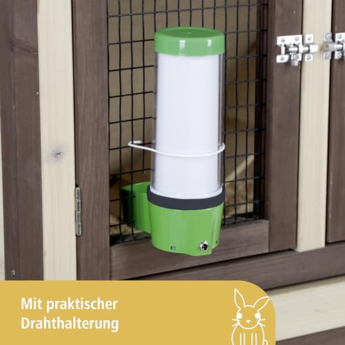 Kerbl Pet beheizbare Kleintiertränke NoFrost Superior 2.0, Wassertränke, grün, Kunststoff, Kleintiere, doppelwandig isoliert, bis -20°C frostfrei