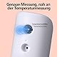 Das neue berührungslose Stirnthermometer von GERUI ist ein präzises digitales Infrarot-Thermometer mit Speicherfunktion für Säuglinge und Erwachsene. Schwarz und weiß klassischer Stil (Schwarz)