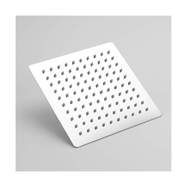 Ibergrif M20292 - Regendusche Duschkopf (200 * 200 mm), Eckig Brausekopf, Edelstahl, Quadrat – Bild 8