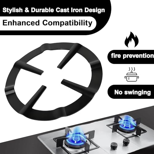 1 Pcs Cast Iron Moka Pot Holder, Universal Non-Slip Cooktop Rack, Durable Coffee Pot Stand Compatible with Gas Hobs and Small Cookware - Image 6