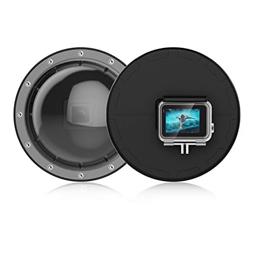 Suptig Kupol, kupolport, undervattenskupol kompatibel med GoPro Hero 7 Black, Hero 6, Hero 5, Hero 2018, vattentät 30 meter (30 meter)