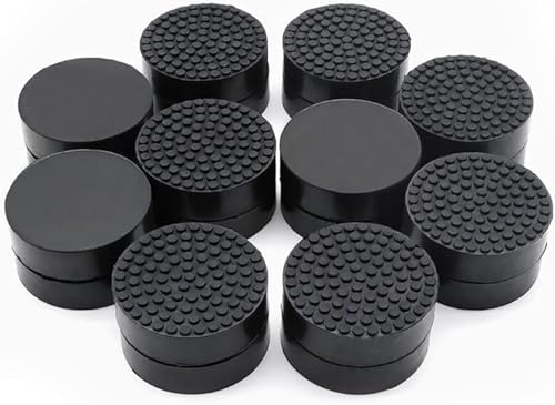 20 Pack Invisible Pot Feet Flower Pot Feet Black Rubber Pot Risers with Enhanced Non-Slip Surface Grip for Gardening Plants Indoor Outdoor Patios Decks Floor (20)