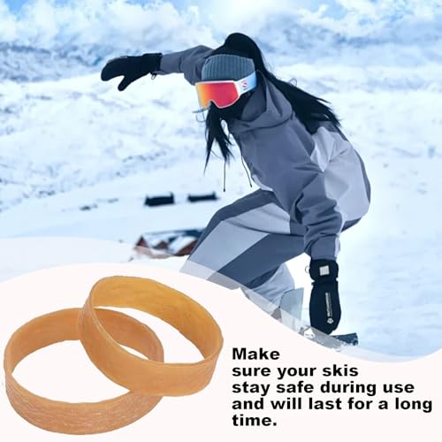 soporte de freno envoltura elástica banda de goma soporte elástico equipo de nieve control de pendiente invierno al aire libre montaña estabilidad transporte llevar accesorio de almacenamiento - imagen 3