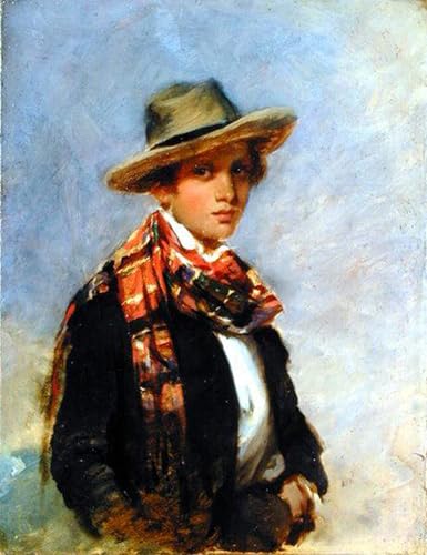 Animaux art posters portrait écharpe tartan décoration murale chambre
