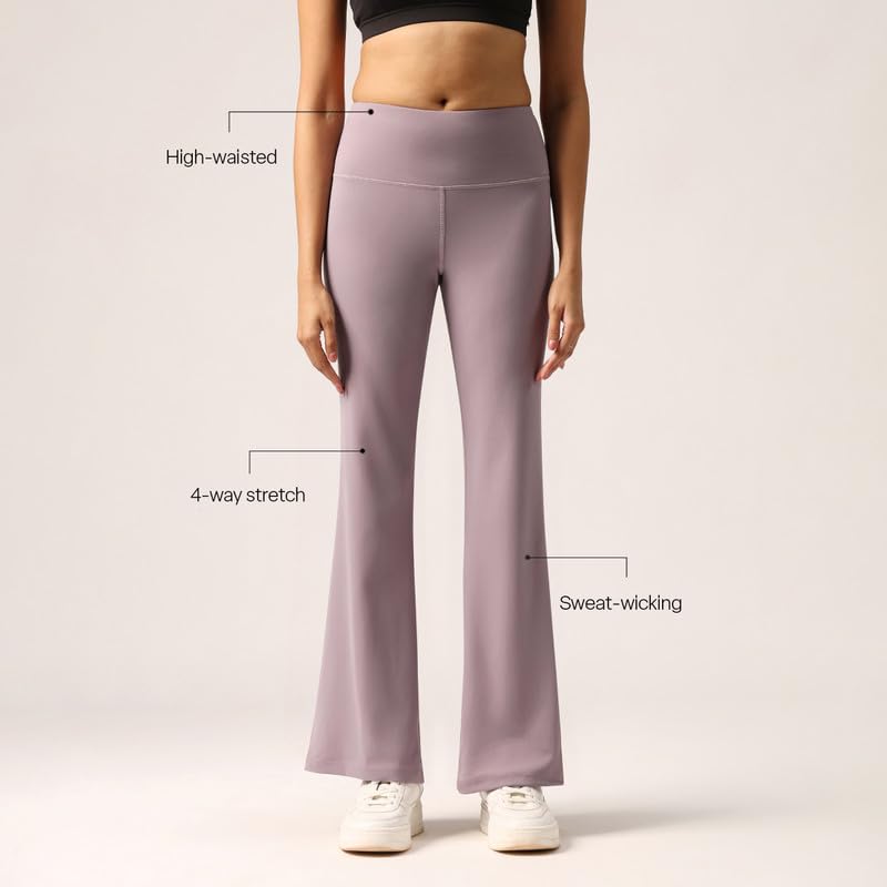 Image of BlissClub Ultimate Flare Pants Lite Tall for Women Above 5'5 ft
