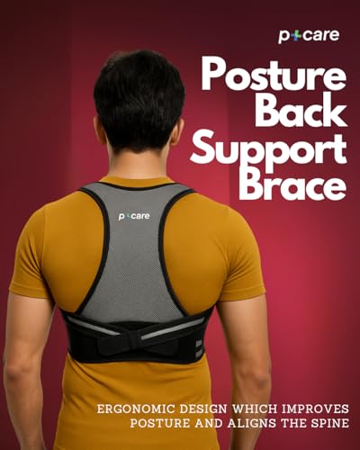 Image of Posture Back Support or corrector | Back Straight and Shoulder Support | Relief from Upper and Lower Back | Lumbar, Neck and Shoulder Pain Relief |