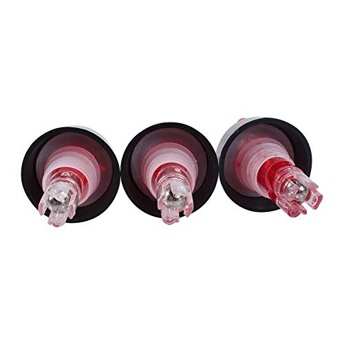 CHICIRIS Dispenser per Cocktail con Dosatore per Bevande da 35 Ml per Bar Domestici, Versatore per Bottiglia in Plastica Trasparente (rosso)