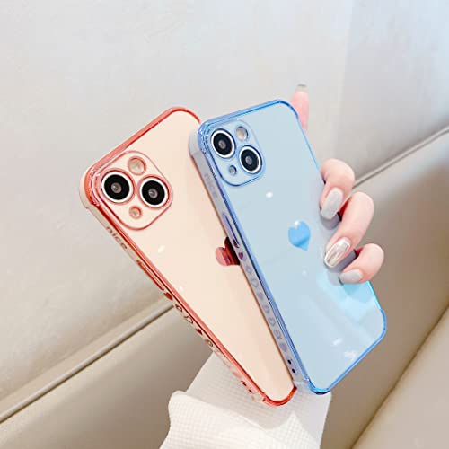 iPhone13ケース 薄型 かわいい 耐衝撃 韓国 柔らかい 衝撃吸収 ファッション シンプルさ 滑り止め ワイヤレス充電対応 全面保護(iPhone13)