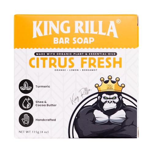 Image of Organic Cold Process Soap Bars for Men, Moisturizing Body Wash 3-Pack