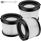 Picture of Bedavol 3 Pack DCV501HB Filters for DEWALT 20V Cordless Handheld Vacuums - Filter, Washable and Reusable, Compatible with Part # DCV5011H & 1 Brush