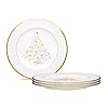 Elevate Your Holiday Table: Buy Noritake Palace Christmas Gold Accent Plates, Set of 4 – Noritake