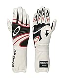 Oakley FR Nomex Driving Racing Gloves Large White - 94106-100-LG