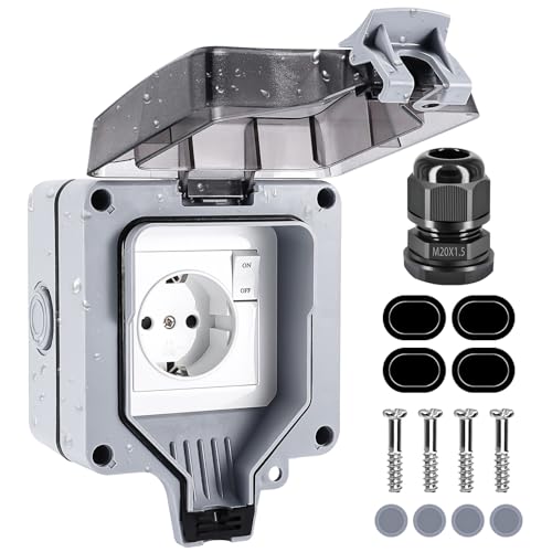 Presa da Esterno Impermeabile IP66 con Indicatore