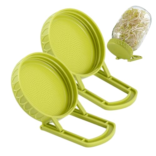 Genérico Tapa Germinadora - Mecanismo con Soporte Ajustable | Cubierta Ancha para Tarros de Brotes de Soja Brócoli Alfalfa | para el Hogar o Jardín Interior, Fuerte Fácil Uso y Limpieza