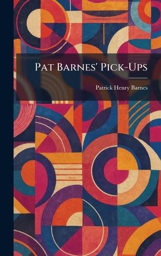 Livre Pat Barnes' Pick-Ups lecture détente vintage pour vos moments café