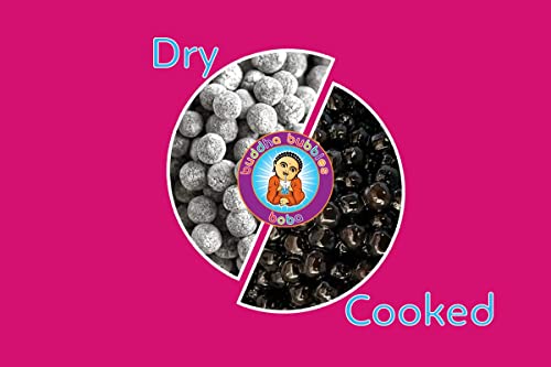 Instant Boba Tea Kit 9 Drink Packets, Straws & Boba Thai, Milk & Green Tea Latte Kit Gift Box By Buddha Bubbles Boba / Dede #TOP6