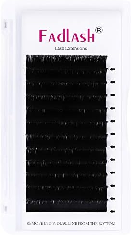 Fadlash Easy Fan Lashes D Curl 0.07 8-14mm Mixed Length Russian Lashes Natural Look Self Fanning Eye Lashes Automatic Blooming Russian Eyelashes Extensions(0.07-D-814)