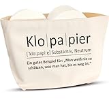 COZYINT Divertido almacenamiento de papel higiénico, cesta de papel higiénico (papel higiénico Duden)