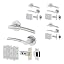 4 Pairs of Door Handles, Latches and Hinges