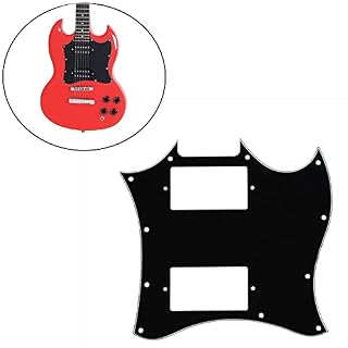 ZYWUOY Pickguard intégral Sg G-310 pour guitare Epiphone Sg, trois couches non poreuses Noir – Image 2