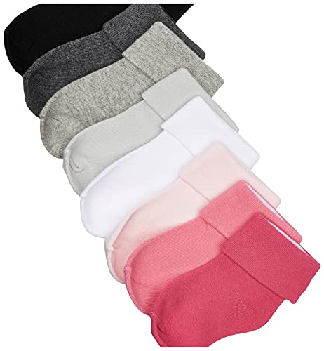 Luvable Friends Unisex Baby Fun Essential Socks, Gray Pink, 0-6 Months #TOP2