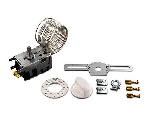 DL-pro Termostato Universal para Danfoss NR3 077B7003 4x6,3mm AMP Controlador de temperatura 3Stars para nevera con descongelación automática
