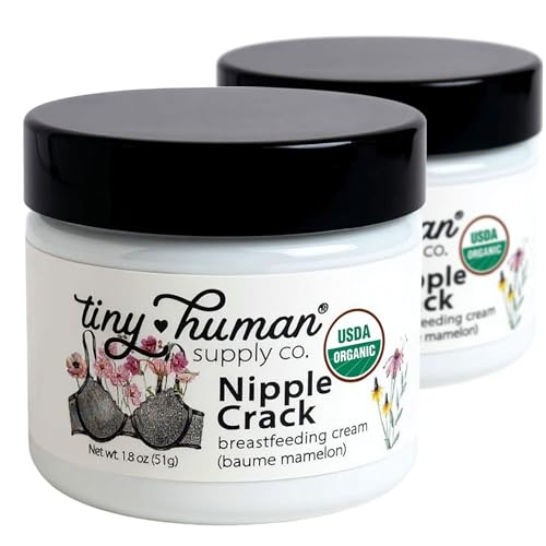 Image of Organic Nipple Cream, Nipple Crack Lanolin Free Nipple Butter (2 Pack), Balm for Breastfeeding Mothers, No Need to Wash Off, Safe for Baby and Mama