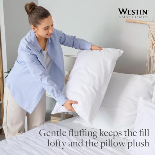 Set 2 Almohadas King Algodón Suave Hotelera miniatura 4
