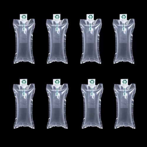 100 Stück transparente aufblasbare Kunststoffbeutel, Kissen-Luftverpackungsbeutel, aufblasbare Verpackung, Luft aufblasbar, für Versandbedarf, Boxfüller, Alternative zur Verpackung von Erdnüssen (15 x