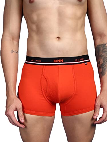 Image of ONN UK Classic Men's Combed Cotton Long Trunk with Feather Touch Ultra Soft Waistband (Pack of 1)