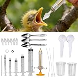 Baby Bird Feeding Syringe Kit,Hand Feeding Syringe for Birds,Pet Syringe Feeding Tool, Parrot Feeding Tubes...