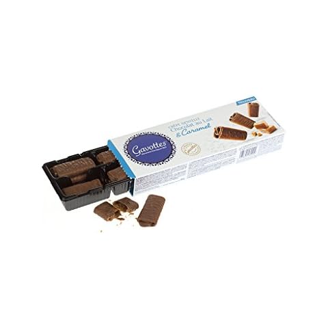 Gavottes crisp cookies Caramel with Milk chocolate 90 g Cover