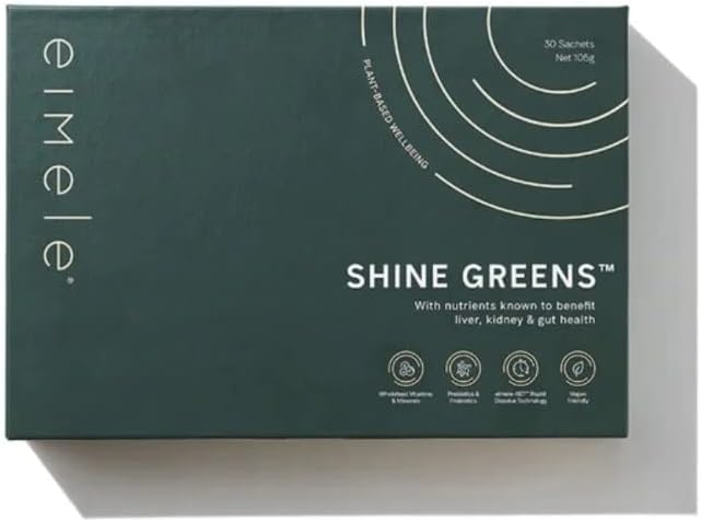 Eimele Shine Greens, Daily Greens  Net 3.70 oz 30 sobres