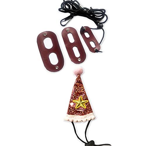 調節可能なリーシュフトアゴヒゲトカゲソフトレザーハーネスセットトレーニングリーシュ誕生日帽子爬虫類用ゴールド調節可能なリーシュフトアゴヒゲトカゲ