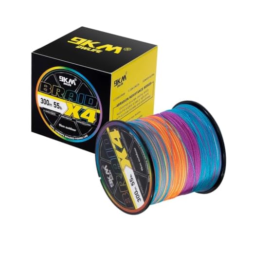 9KM DWLIFE Braided Fishing Line 8LB-100LB Dyneema Fishing Line, Zero Stretch & Anti-Bite Coating for Freshwater/Saltwater Fishing 4 Strands(164Yards-12lb)