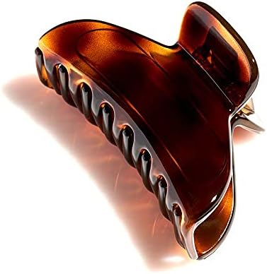 Bellefixe Premium Acetate Jaw Clips (7cm, Tortoise)