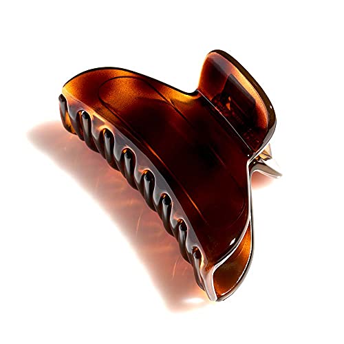 Bellefixe Premium Acetate Jaw Clips (7Cm, Tortoise) #TOP3