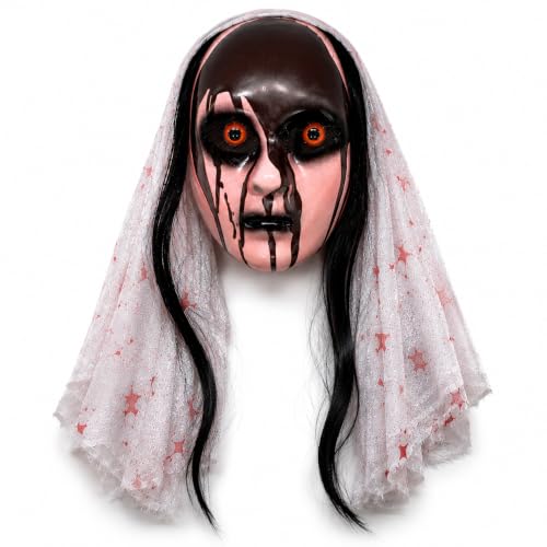 TK Gruppe Timo Klingler straszna maska LED Zakonnica z Horroru sterowana na Halloween
