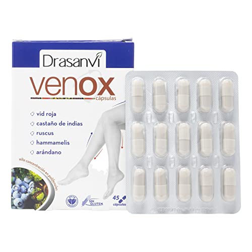 Venox Complemento Alimenticio - 45 Cápsulas, Color Negro