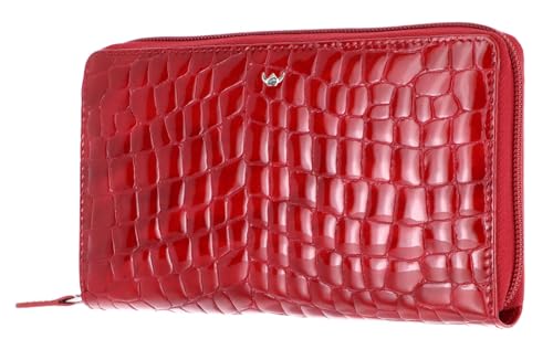 Porte-monnaie cuir Golden Head Cayenne anti-piratage RFID rouge