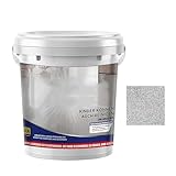 Epoxy Sand Floor Coating, Self Leveling Epoxy Colored Sand, Quick-Dry Waterproof Water Based Epoxy Floor Paint, For Both Indoorand Outdoor (White)