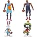 Space jam Figure,Space jam Giocattolo,space jam lebron james,Action Figure da collezione di valore da 7.5-11.5 cm, confezione da 4: Marvin the Martian,Bugs Bunny, LeBron James space jam Decorazioni