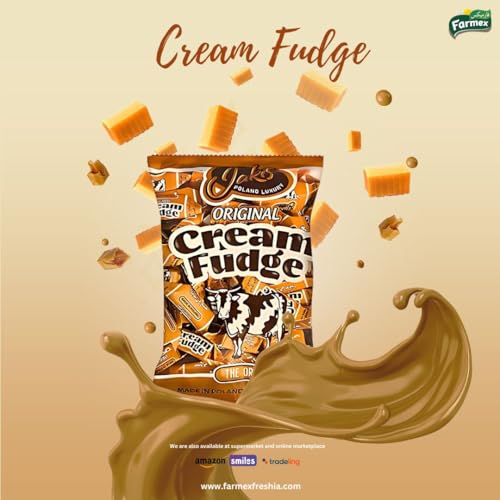 Jakis Poland Luxury Original Creamy Caramel Fudge 640 Grams, Rich Flavor of Orginal Fudge