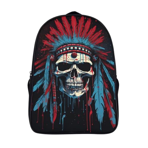 Mochilas infantiles ligeras con estampado de skull y correas acolchadas para el colegio